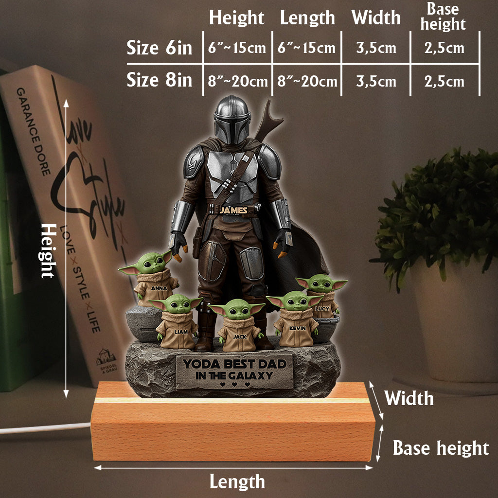 The Best Dad, Grandpa, Uncle,.. - Personalized The Force Custom Shaped Acrylic Plaque