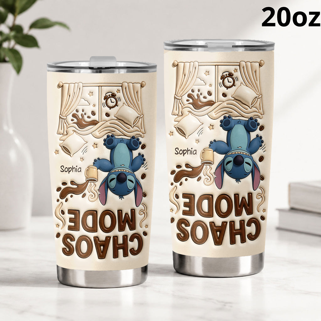 Chaos Mode Up Side Down - Personalized Ohana Tumbler
