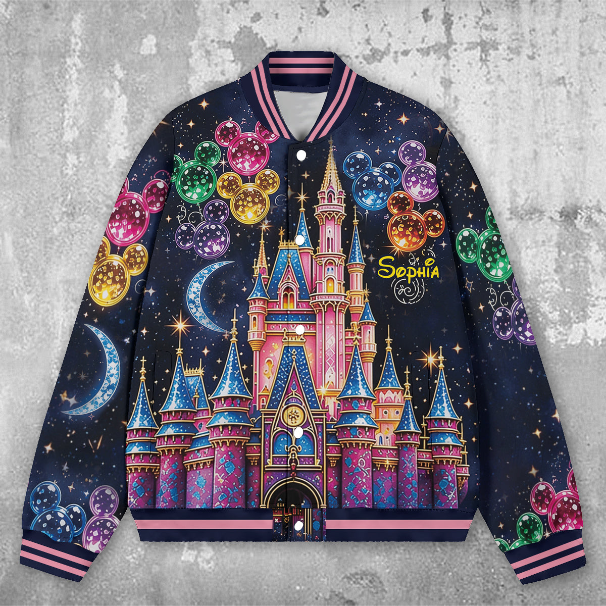 Believe In Magic - Personalized Mouse Varsity Jacket