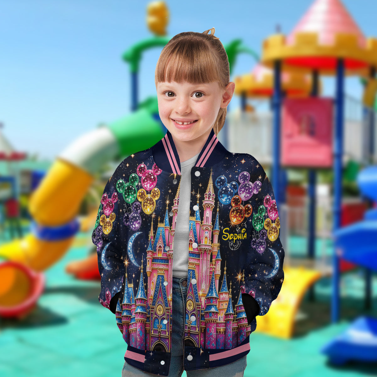 Believe In Magic - Personalized Mouse Varsity Jacket