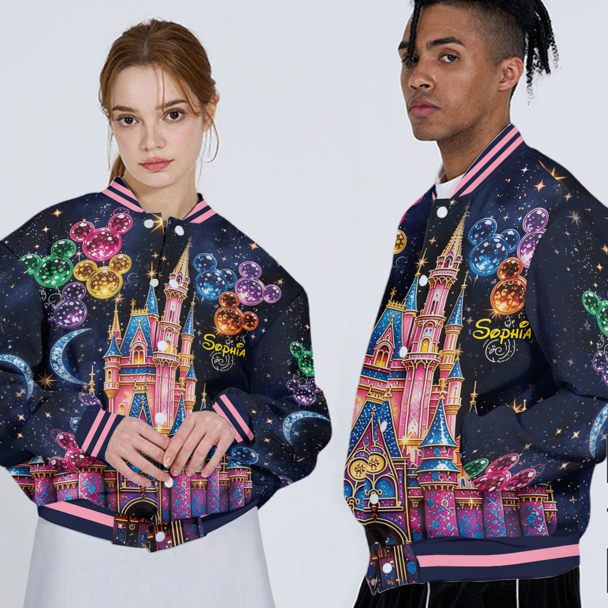 Believe In Magic - Personalized Mouse Varsity Jacket