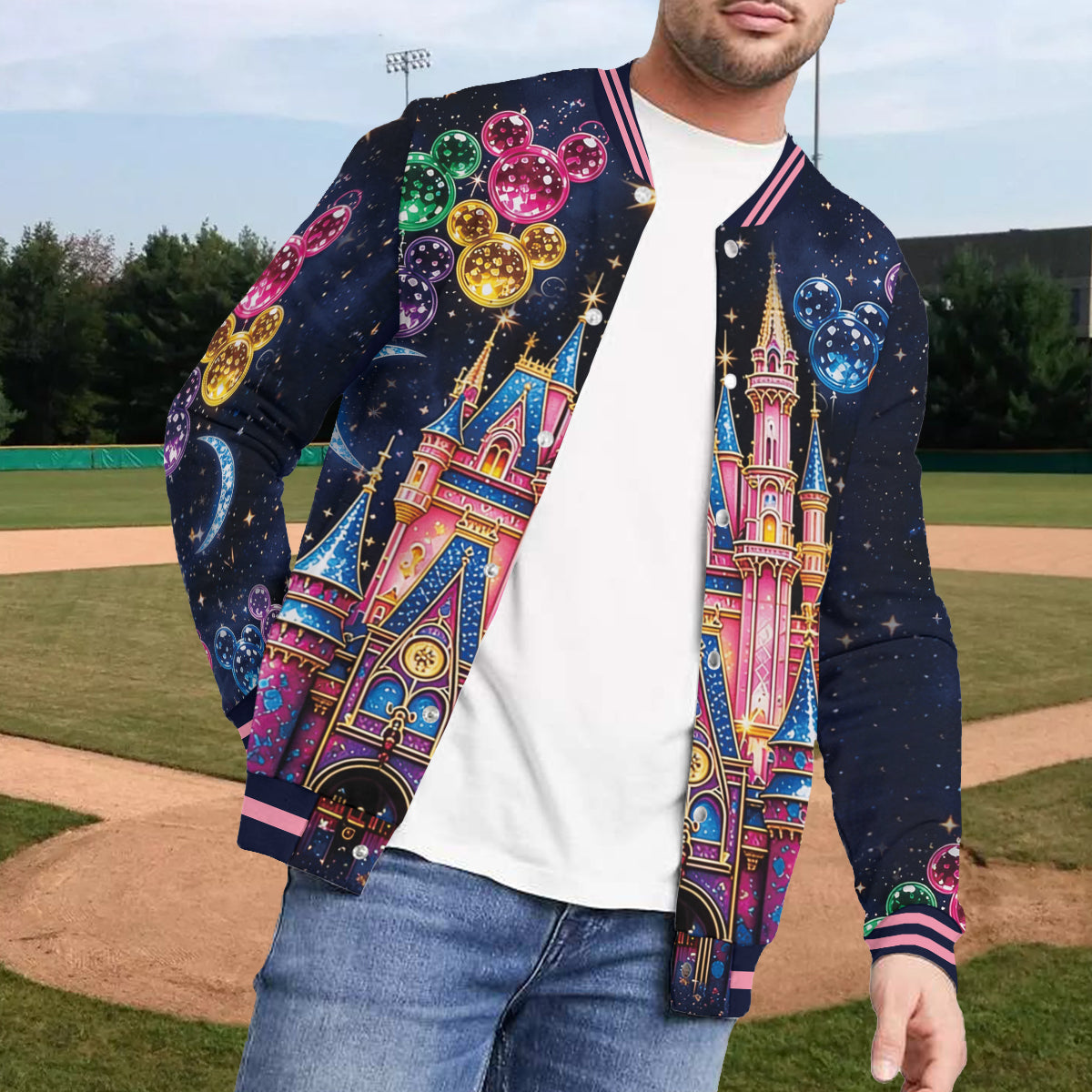 Believe In Magic - Personalized Mouse Varsity Jacket