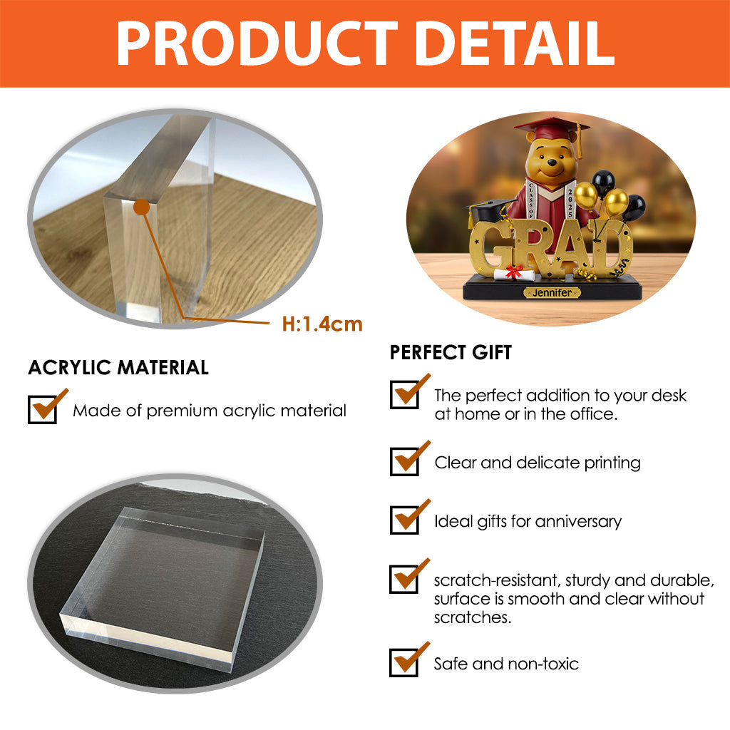 Class Of 2025 - Personalized Mouse Custom Shaped Acrylic Plaque