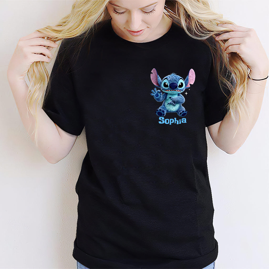 Cute Alien - Personalized Ohana T-shirt And Hoodie