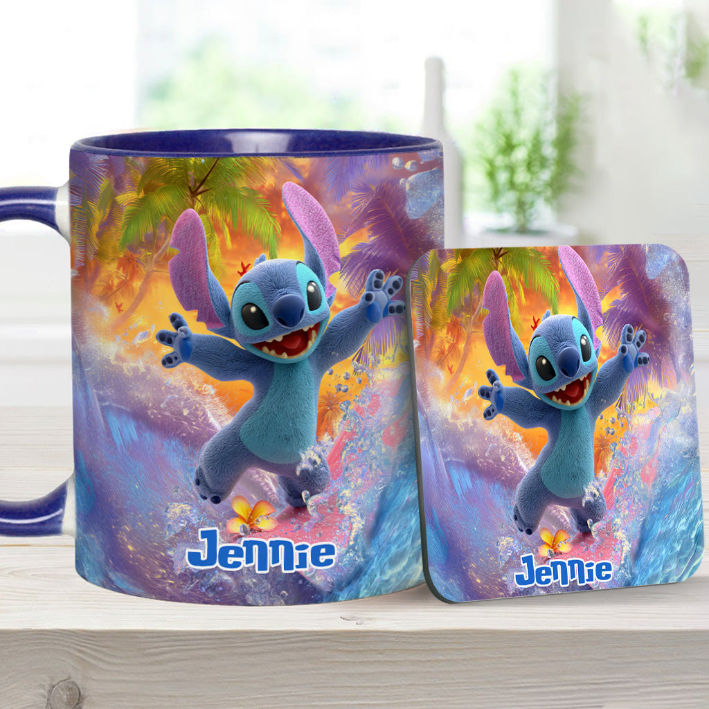 Ohana Beach Summer - Personalized Ohana Accent Mug