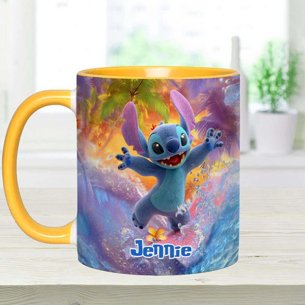 Ohana Beach Summer - Personalized Ohana Accent Mug
