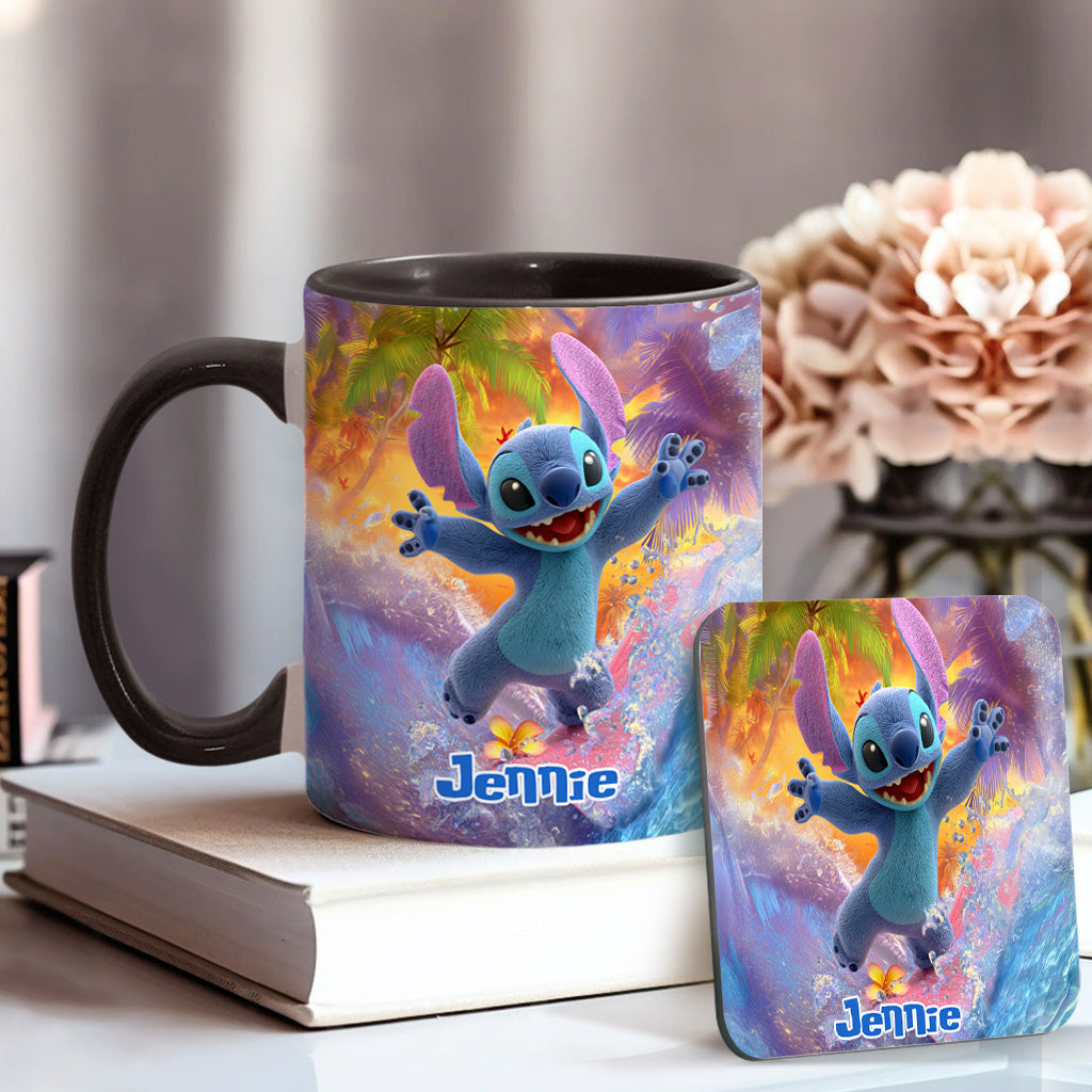 Ohana Beach Summer - Personalized Ohana Accent Mug
