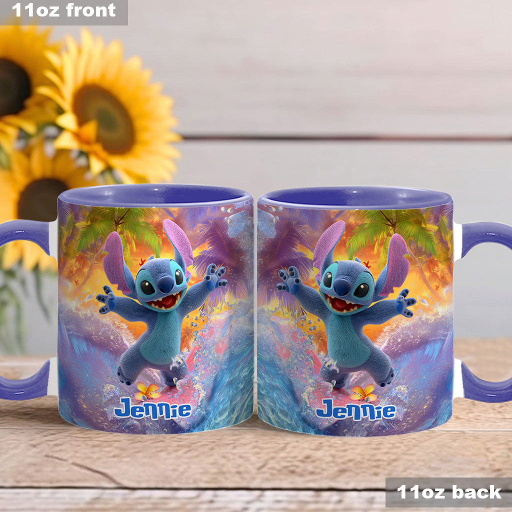Ohana Beach Summer - Personalized Ohana Accent Mug