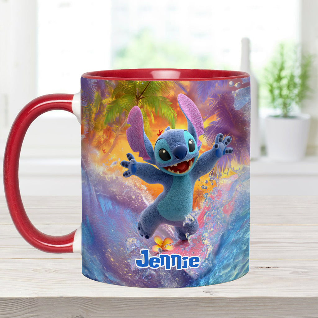 Ohana Beach Summer - Personalized Ohana Accent Mug
