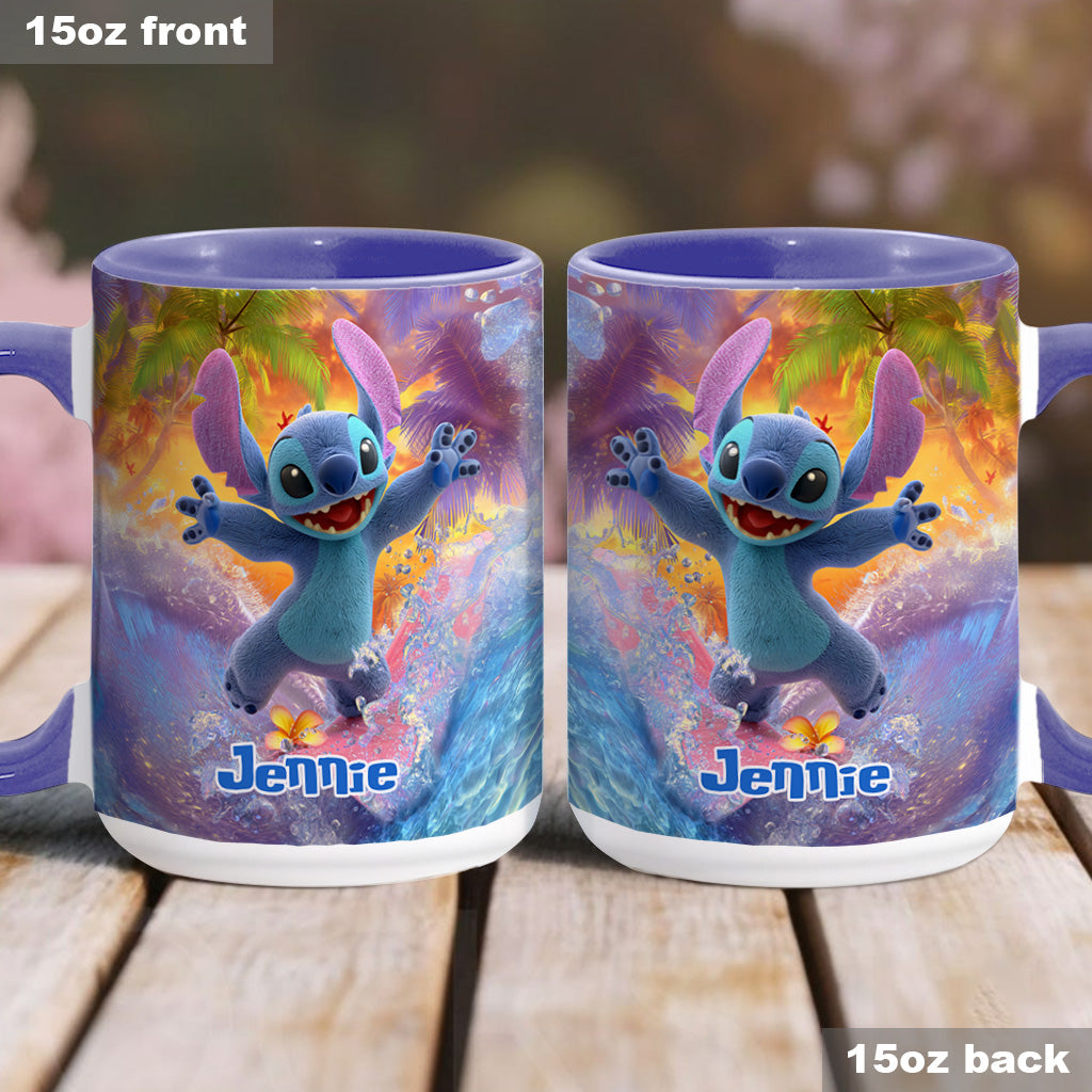 Ohana Beach Summer - Personalized Ohana Accent Mug
