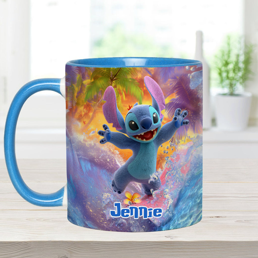 Ohana Beach Summer - Personalized Ohana Accent Mug