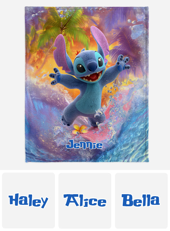 Ohana Summer - Personalized Ohana Blanket