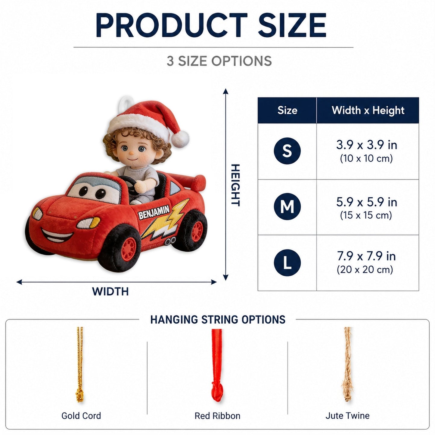 Kid On Wheel - Personalized Racing Lover Plush Ornament
