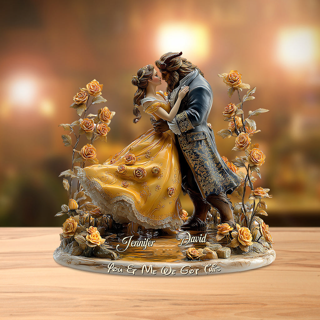 You & Me We Got This - Personalized Couple Custom Shaped Acrylic Plaque