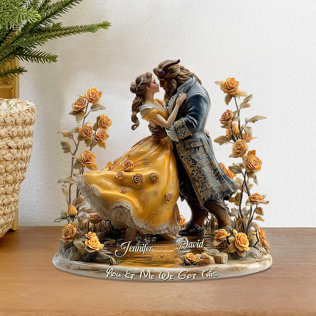 You & Me We Got This - Personalized Couple Custom Shaped Acrylic Plaque