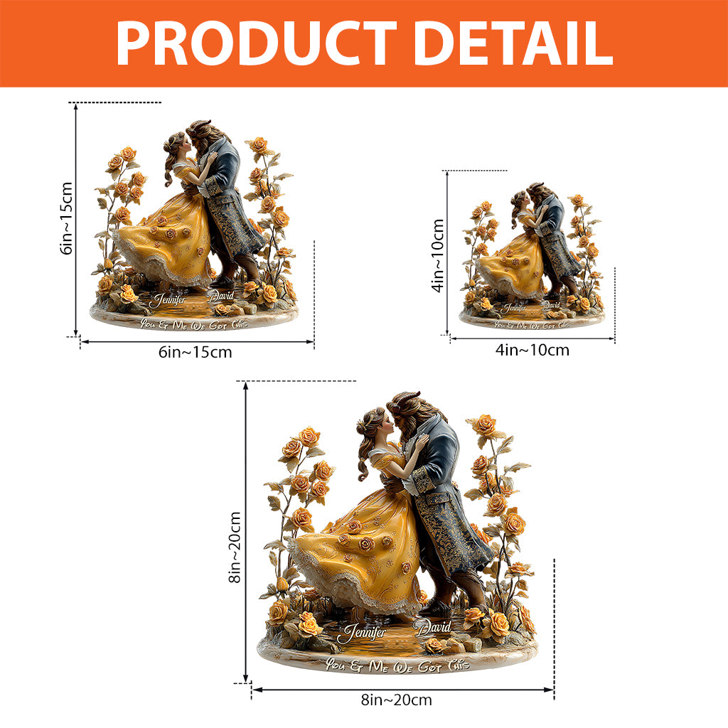 You & Me We Got This - Personalized Couple Custom Shaped Acrylic Plaque