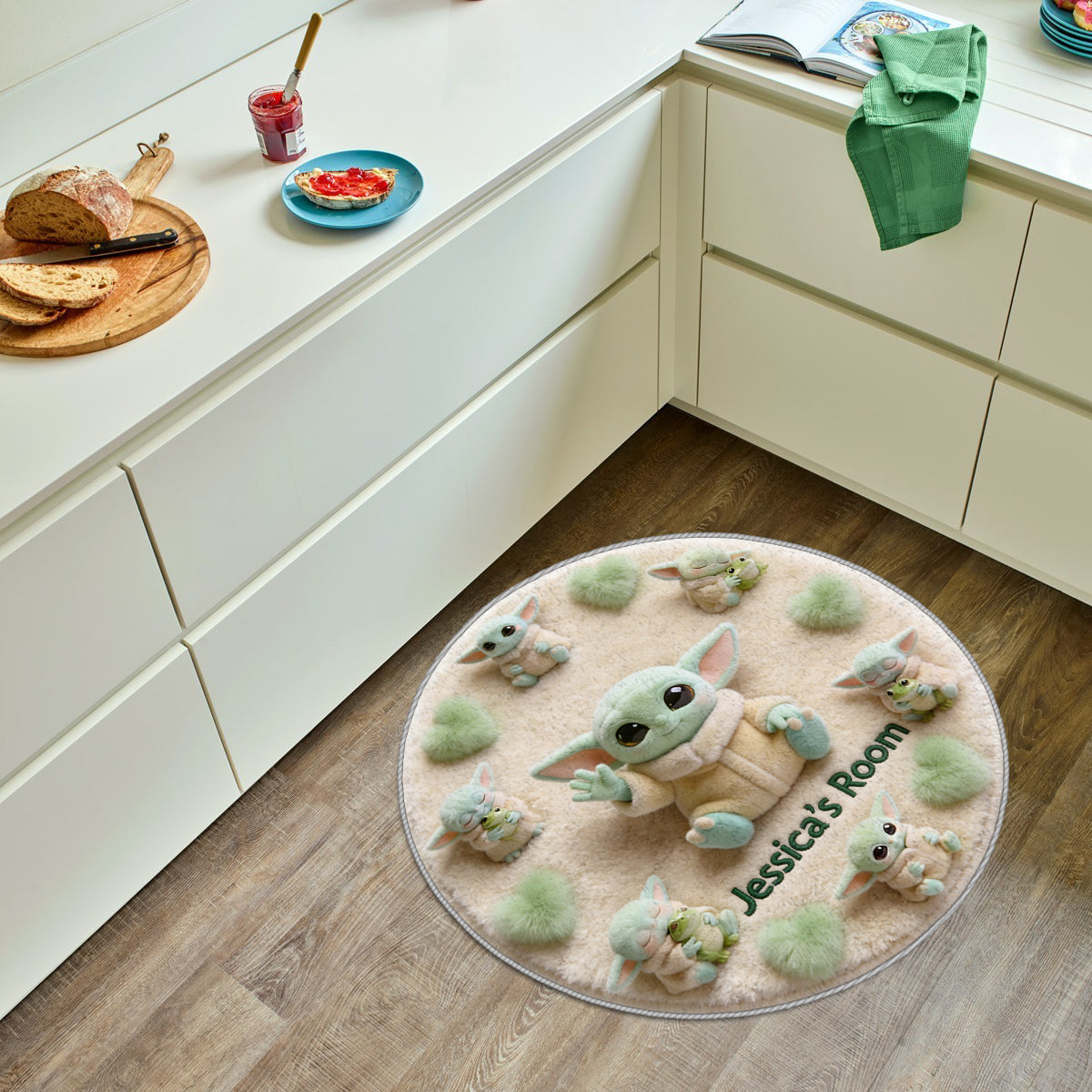 Cute Baby - Personalized The Force Non-Slip Tufted Rug