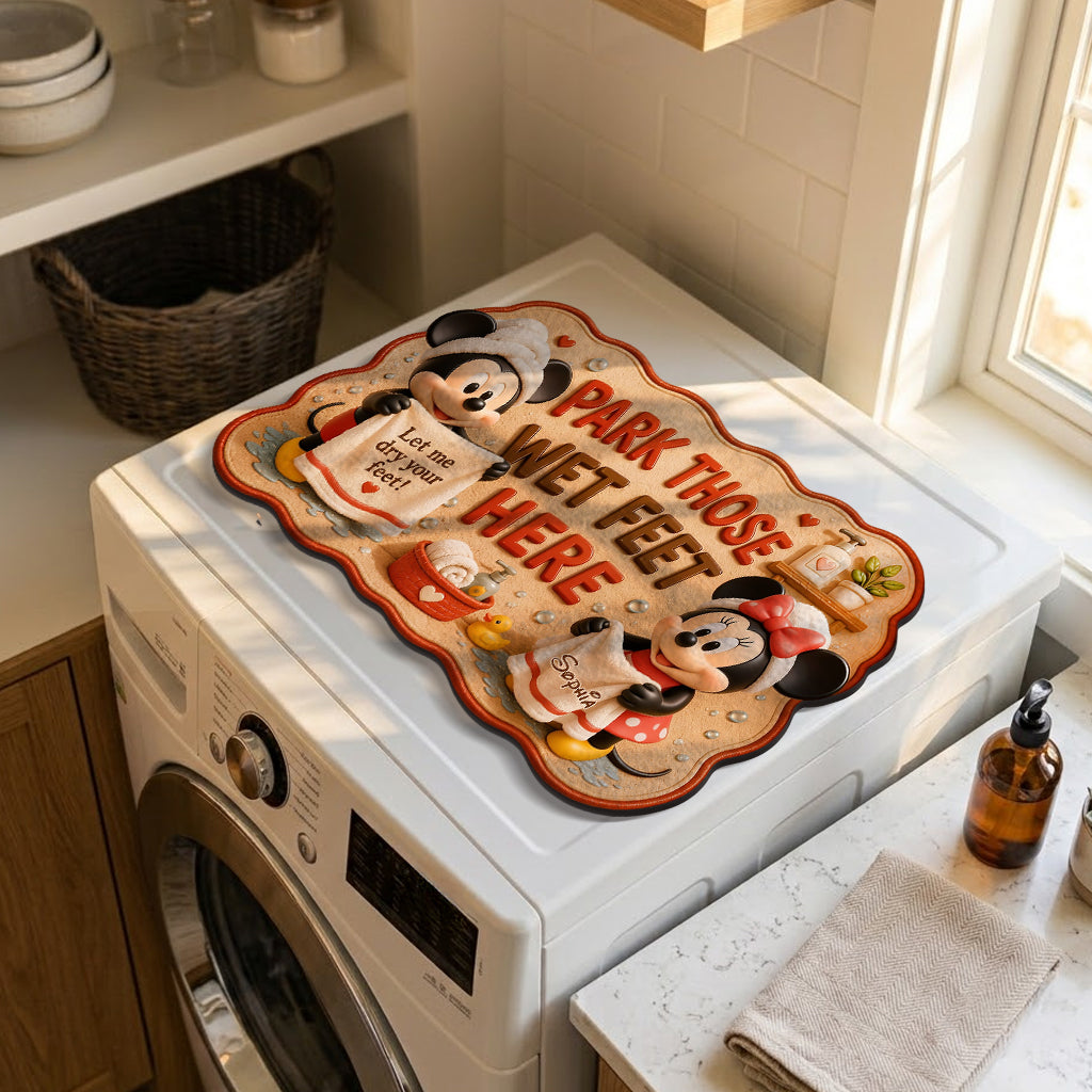 Cartoon Mouse Fans Gift - Personalized Mouse Drying Mat
