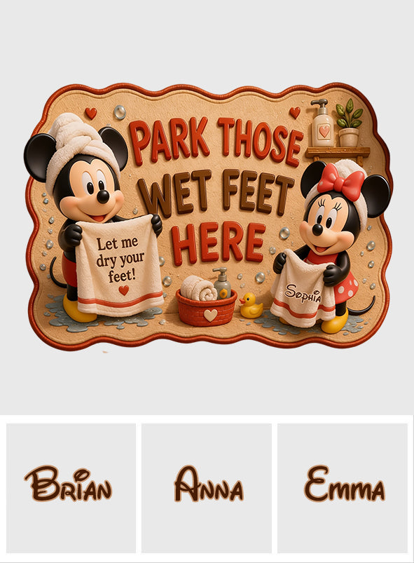 Cartoon Mouse Fans Gift - Personalized Mouse Drying Mat