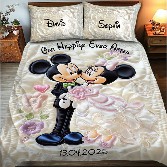 Happily Ever After - Personalized Mouse Bedding Set