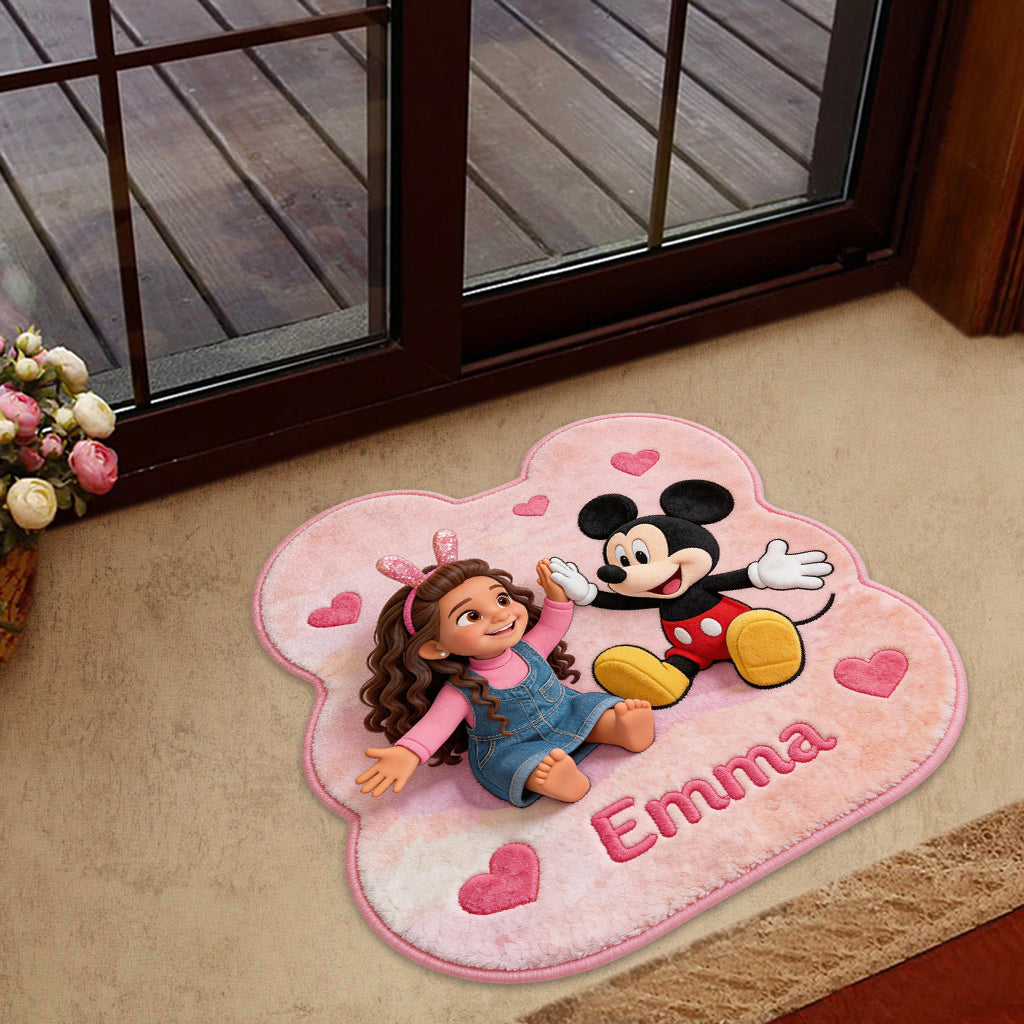 Magic Friends - Personalized Mouse Shaped Doormat/ Rug