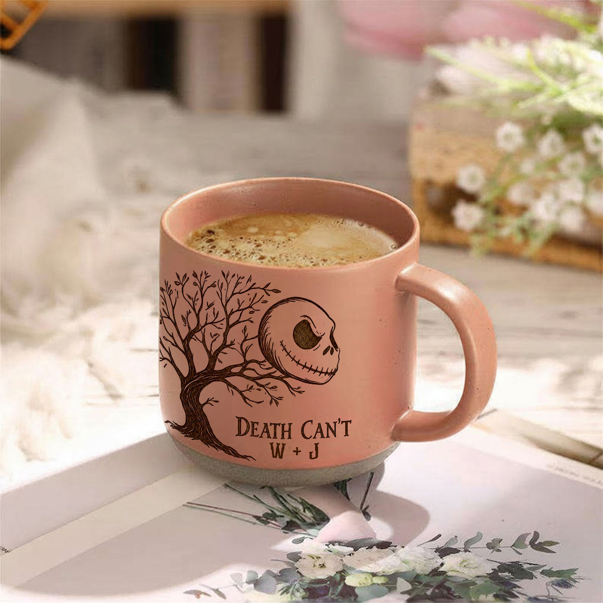 Death Can't Part Us - Personalized Nightmare Printed Pottery Mug