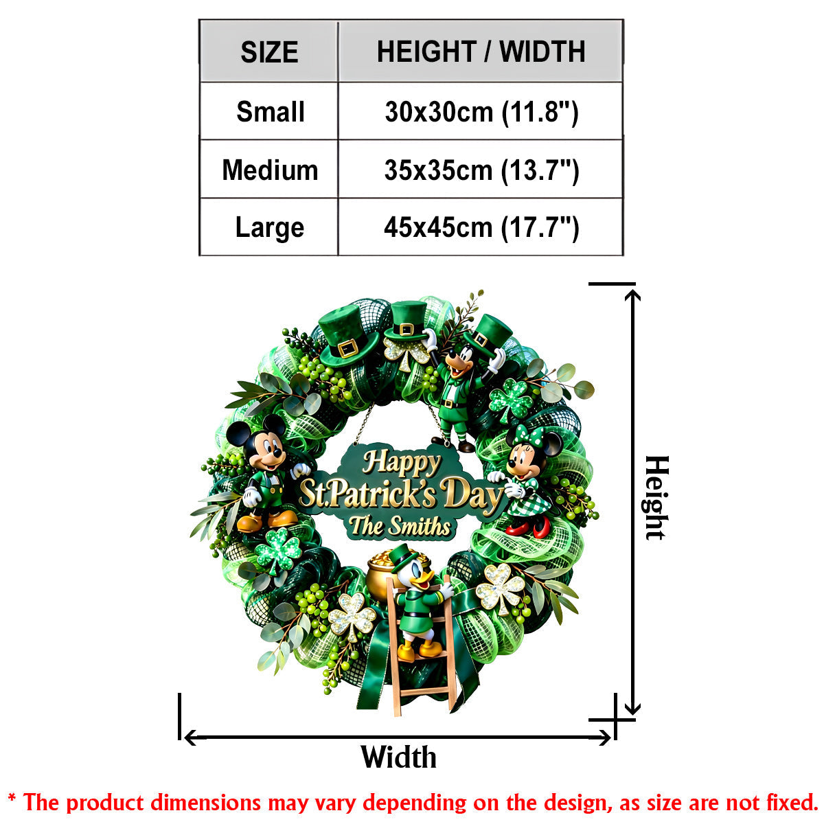 Cartoon Shamrock - Personalized Mouse LED Light Acrylic Sign
