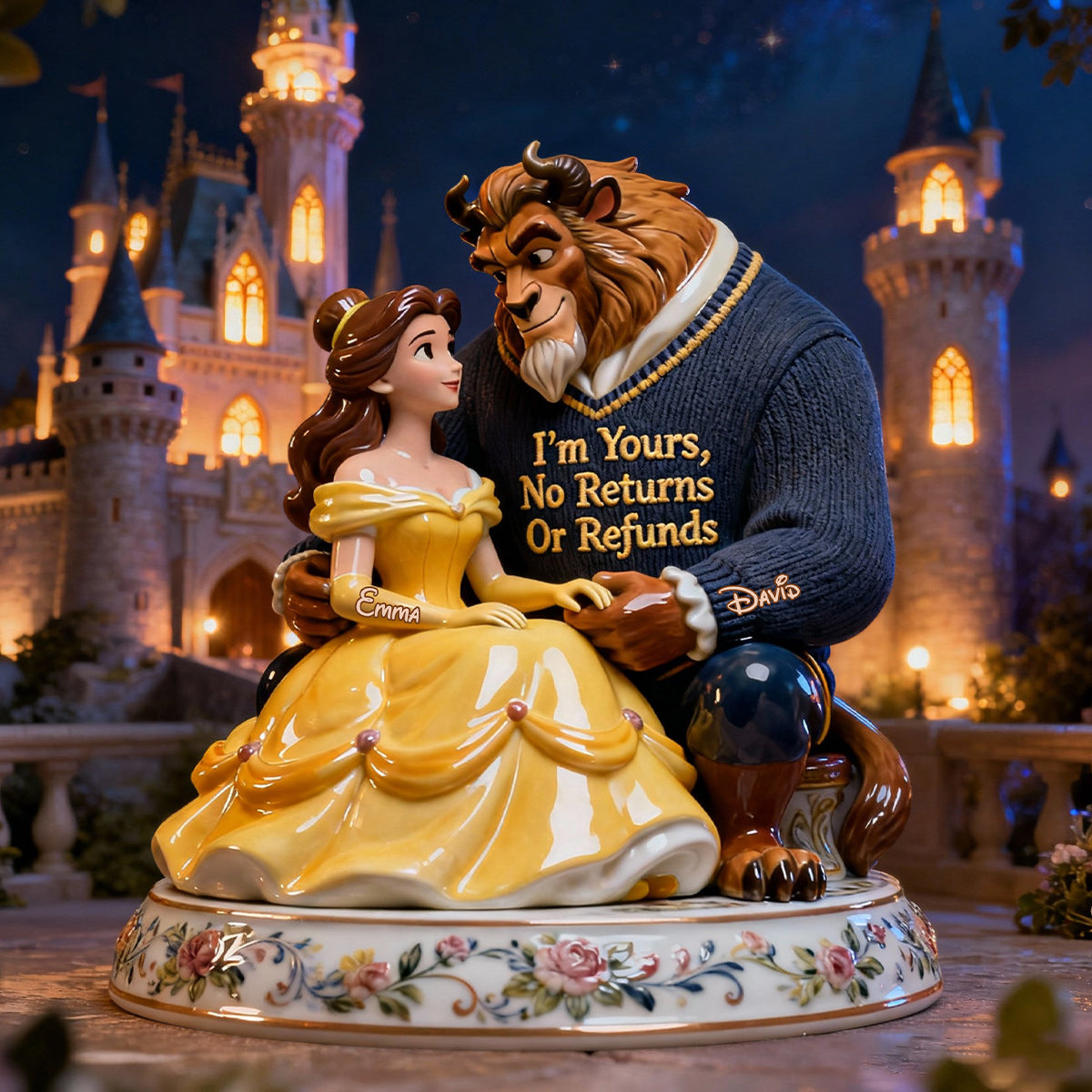 My Fairy Tale - Personalized Beauty And The Beast Custom Shaped Acrylic Plaque