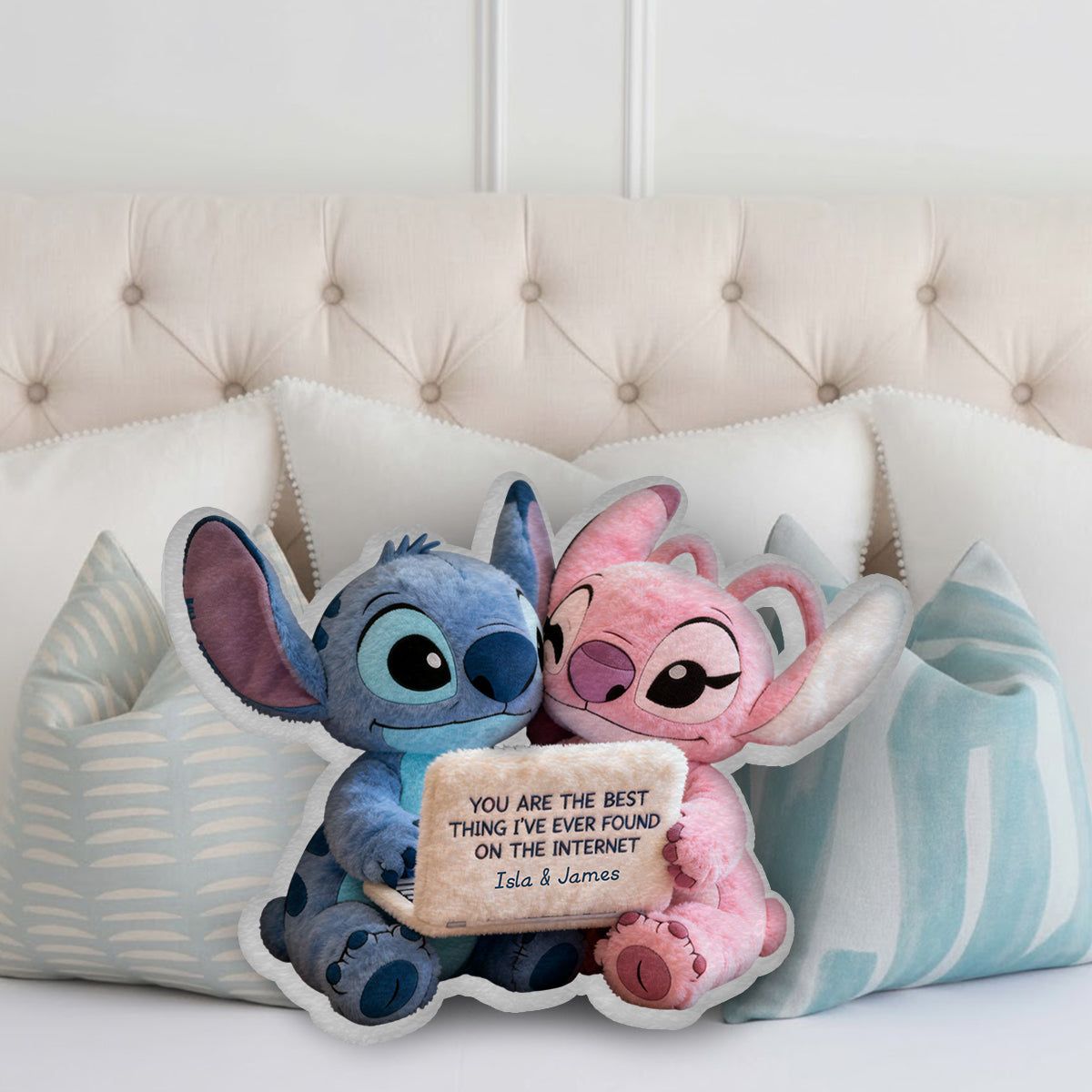 Best Thing I've Found On The Internet - Personalized Ohana Faux Fur Shaped Pillow