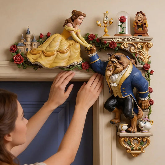 Tale As Old As Time - Personalized Beauty And The Beast Door Frame Decoration