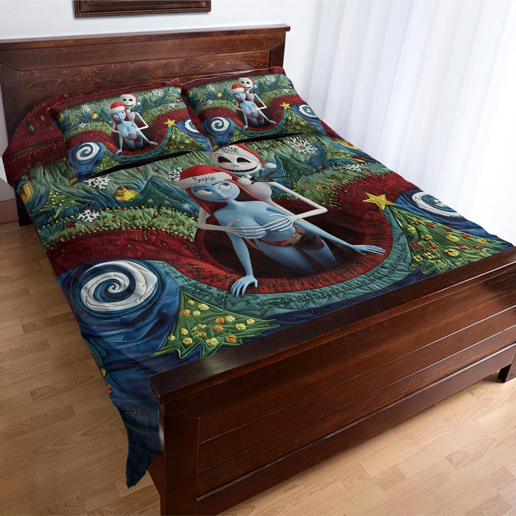 Gothic Holiday Love - Personalized Nightmare Bedding Set