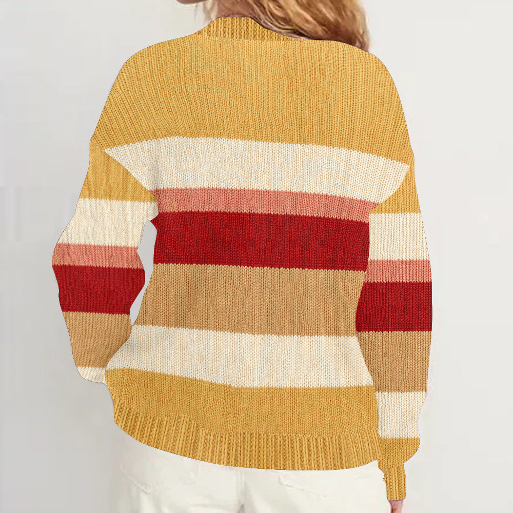 Friends - Personalized Yellow Bear Cardigan Sweater