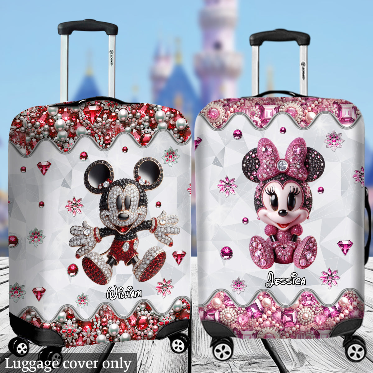 Adventure Awaits Magical Mouse Ears - Personalized Mouse Luggage Cover