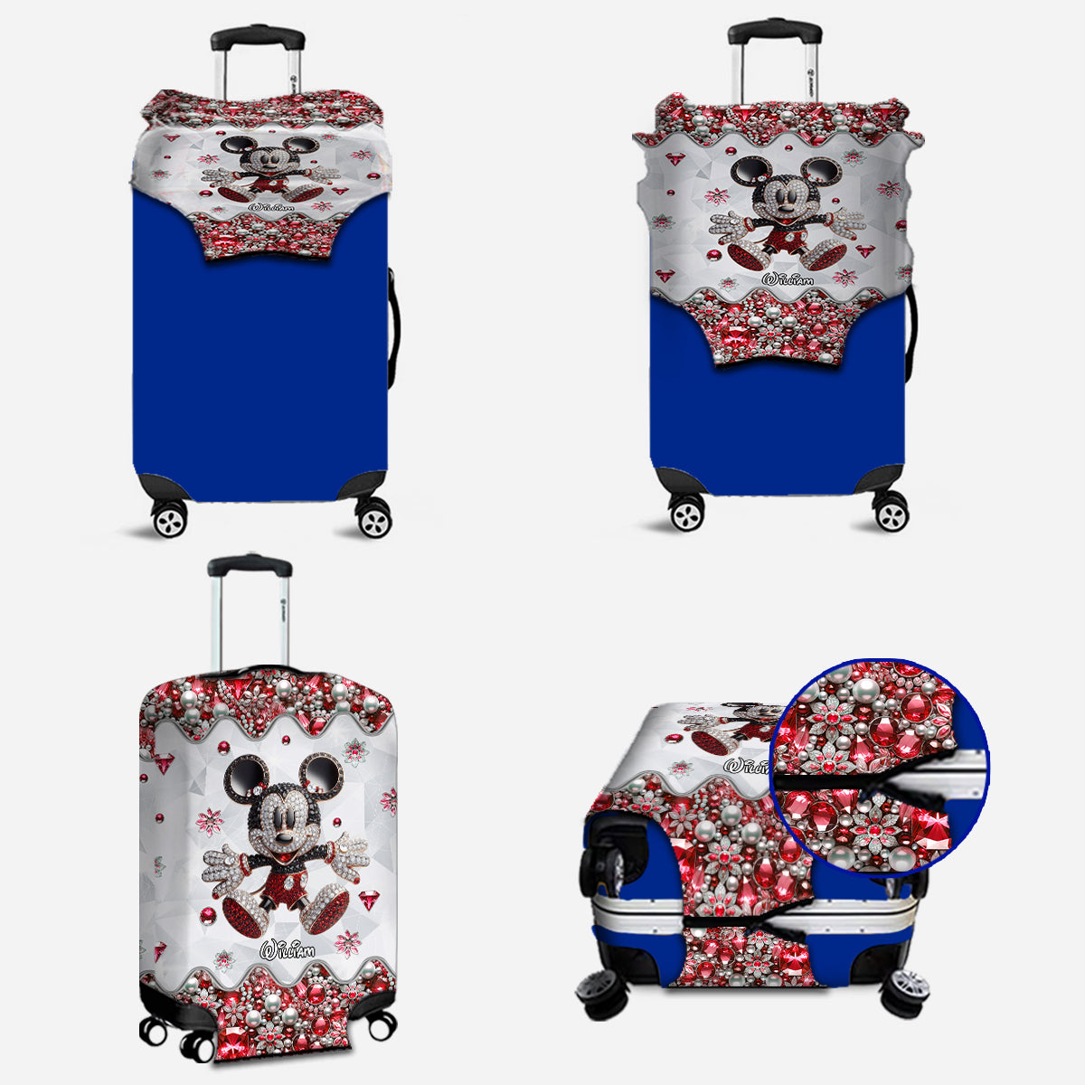 Adventure Awaits Magical Mouse Ears - Personalized Mouse Luggage Cover