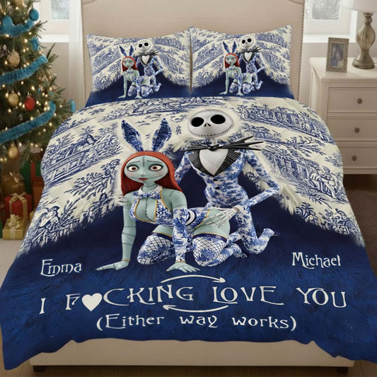 I Love You - Personalized Nightmare Quilt Set