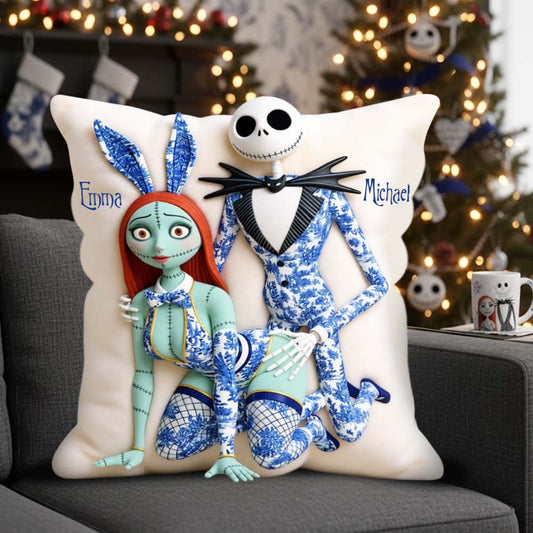 I Love You - Personalized Nightmare Throw Pillow