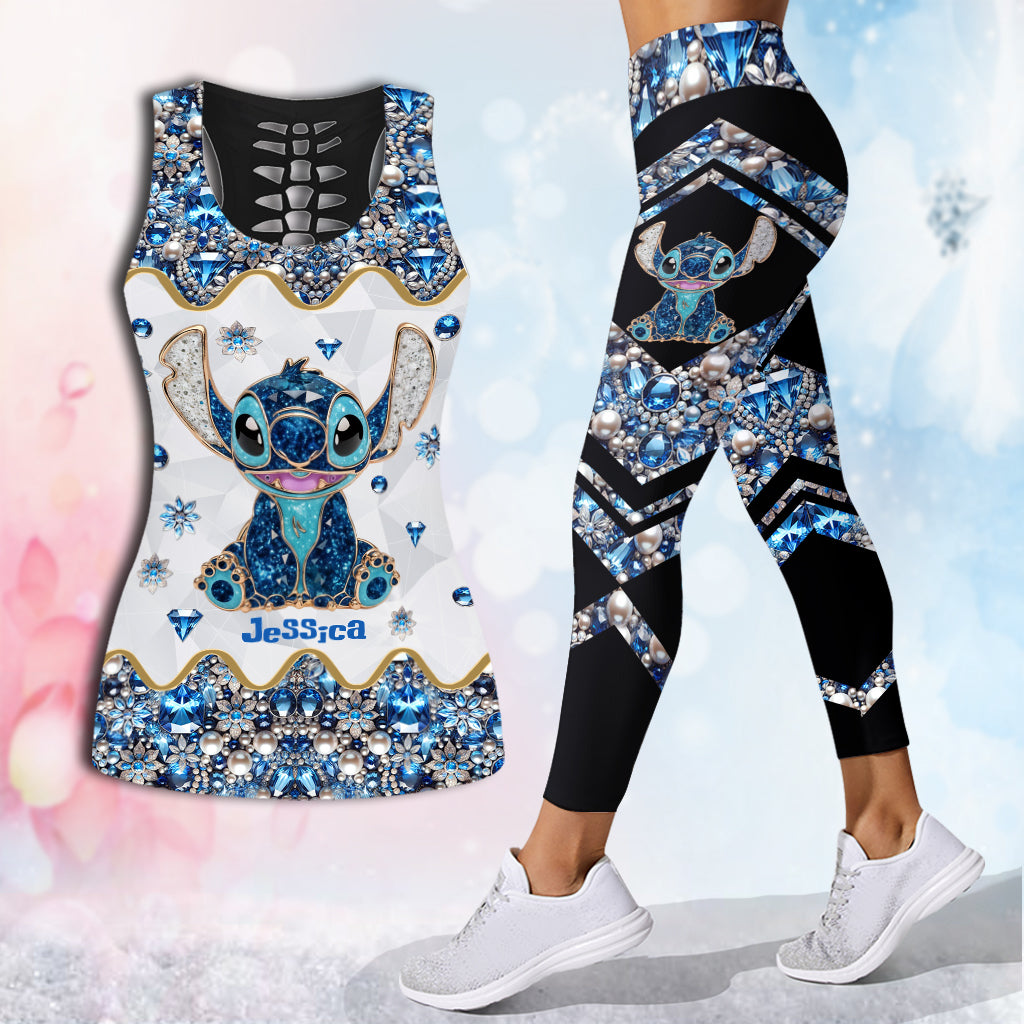 Ohana Means Family - Personalized Ohana Hollow Tank Top and Leggings