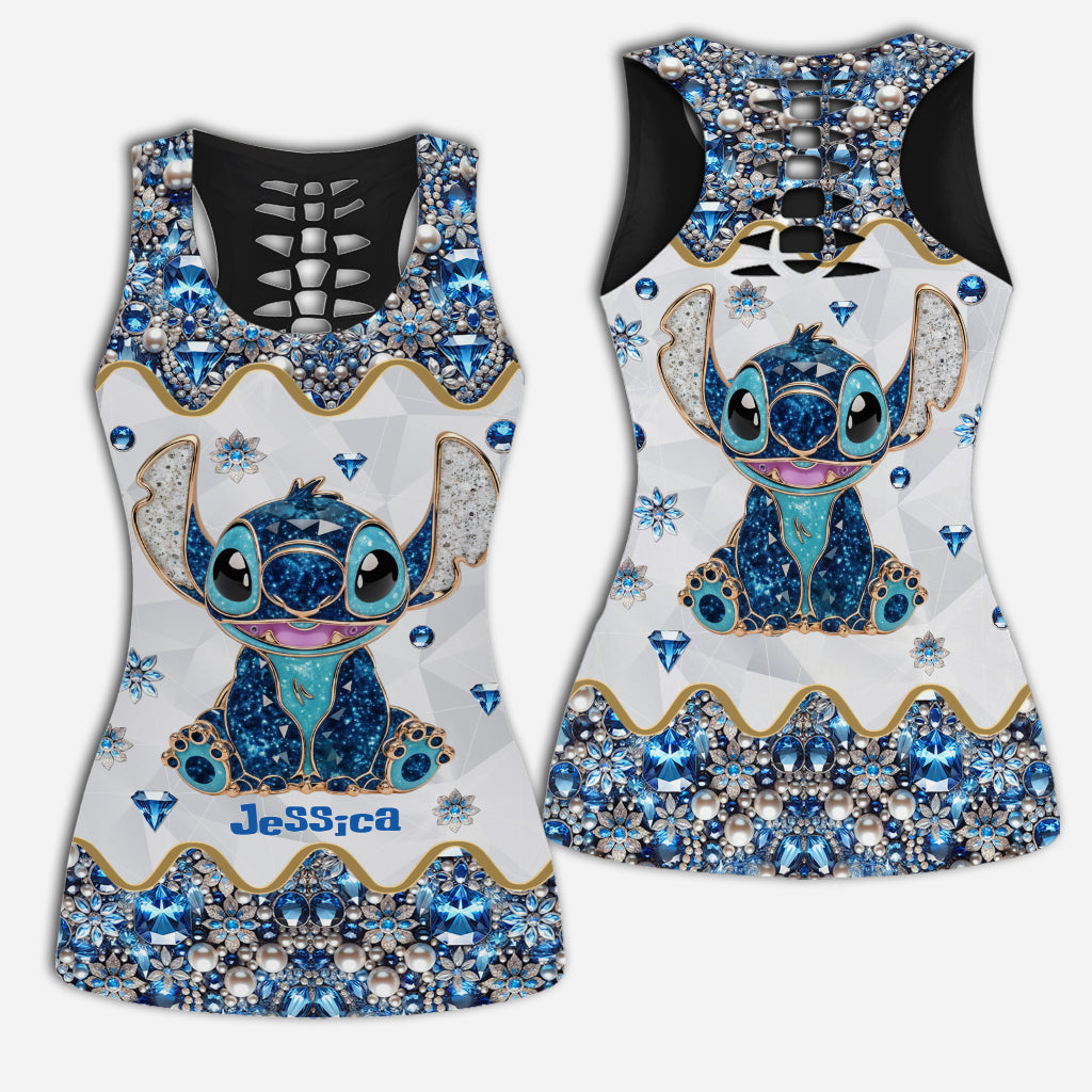 Ohana Means Family - Personalized Ohana Hollow Tank Top and Leggings