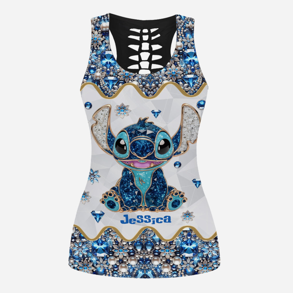 Ohana Means Family - Personalized Ohana Hollow Tank Top and Leggings