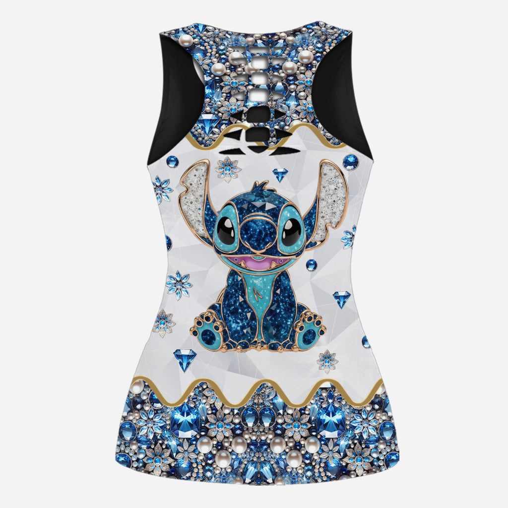 Ohana Means Family - Personalized Ohana Hollow Tank Top and Leggings