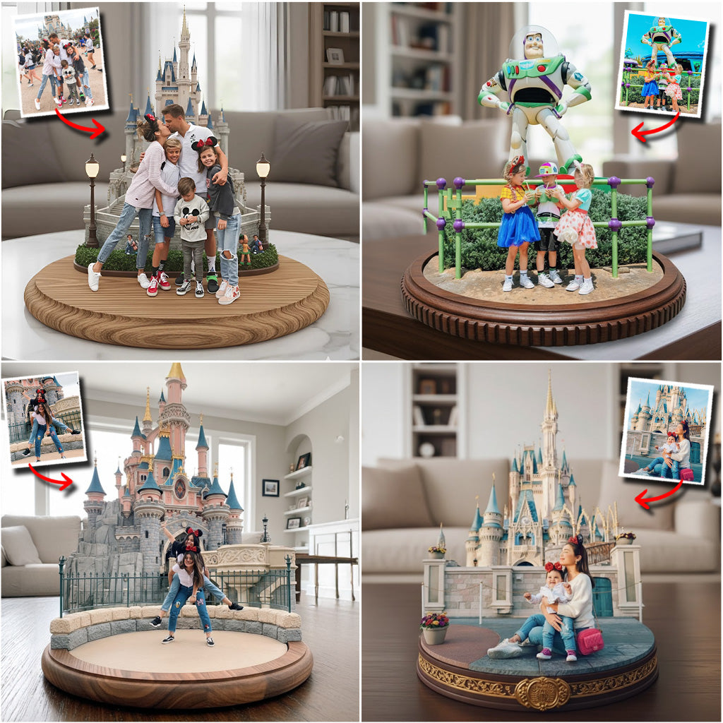 Any Photos Magical Trip - Personalized Mouse Custom Shaped Acrylic Plaque