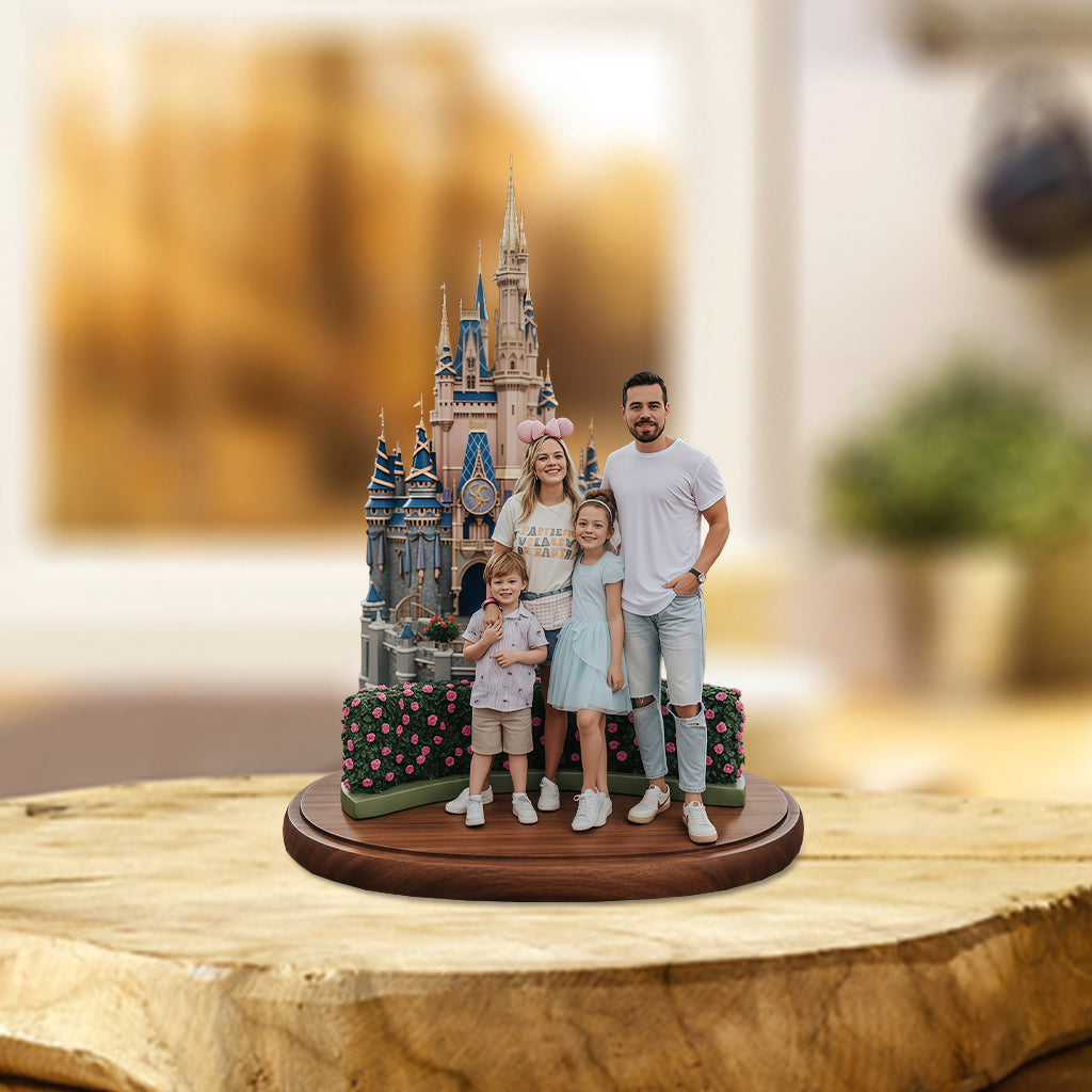 Any Photos Magical Trip - Personalized Mouse Custom Shaped Acrylic Plaque