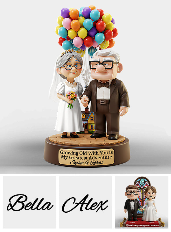 Growing Old With You - Personalized Mouse Custom Shaped Acrylic Plaque