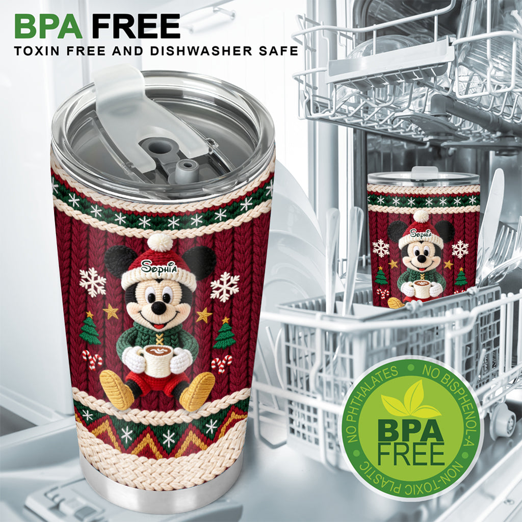 Merry Christmas - Personalized Mouse Tumbler