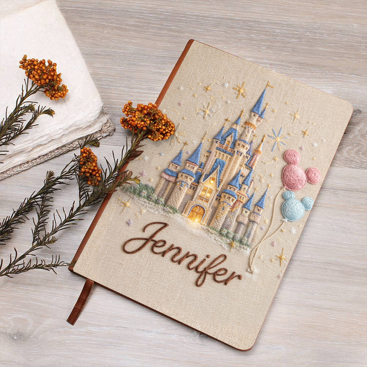 Magical Moments - Personalized Mouse Leather Journal