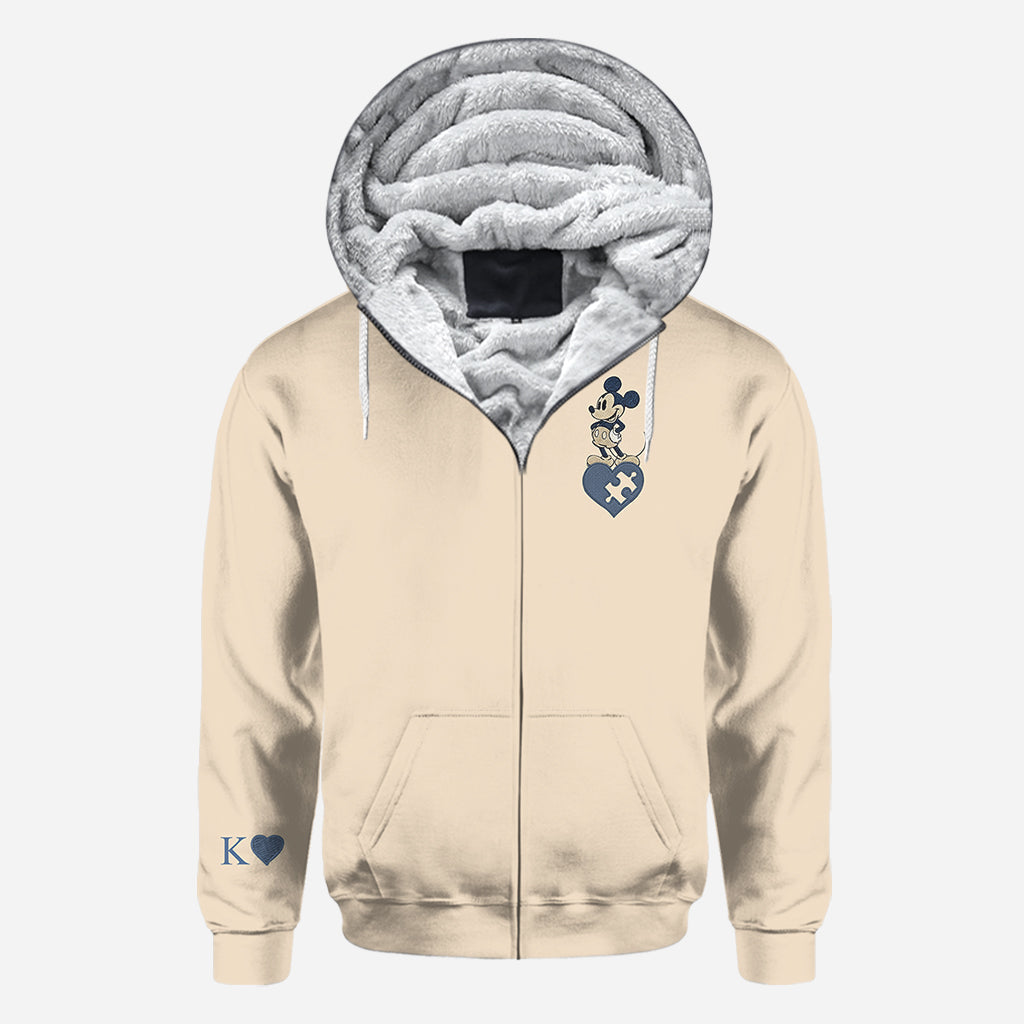 Mouse Ears Couple Matching Hoodie - Personalized Mouse All Over Shirt