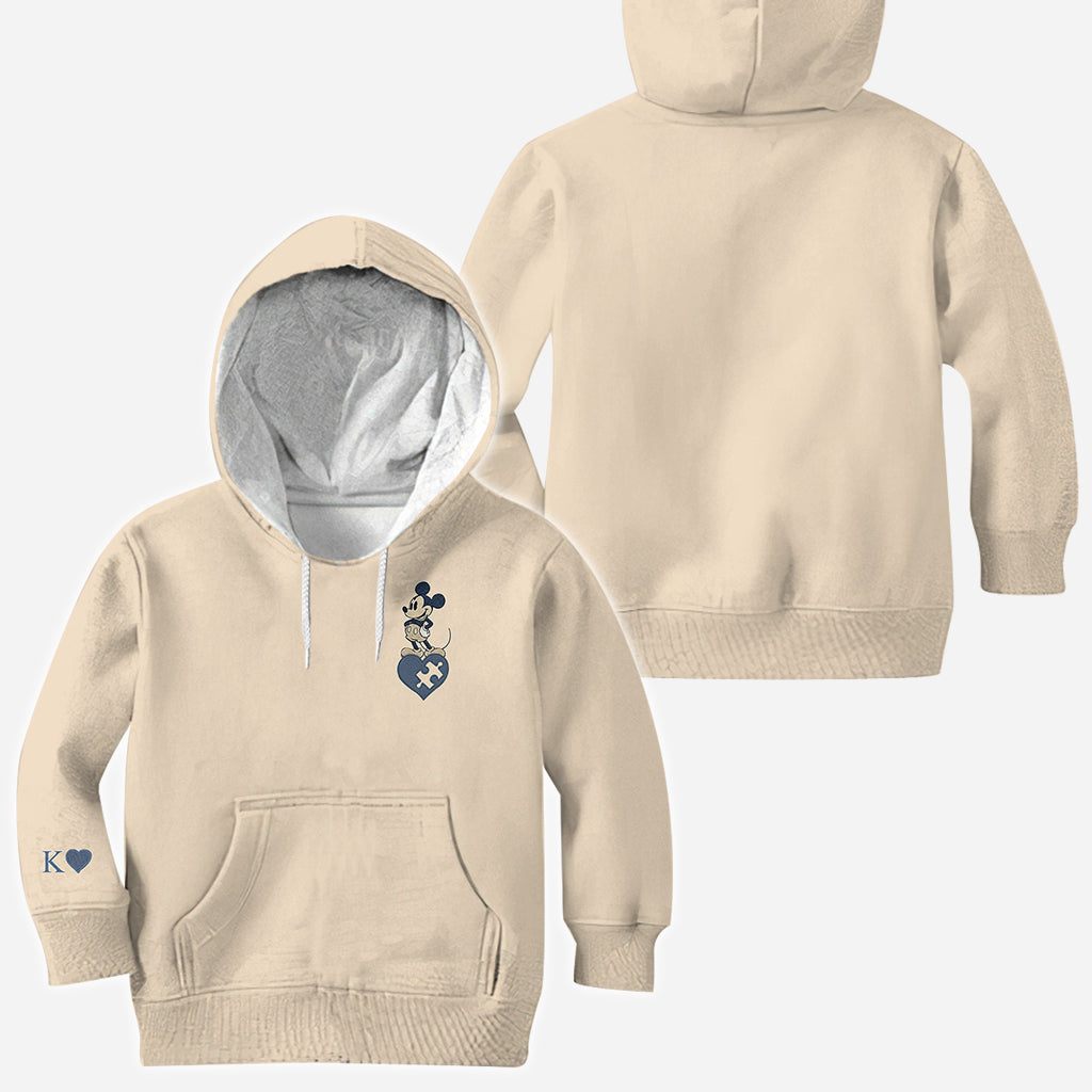 Mouse Ears Couple Matching Hoodie - Personalized Mouse All Over Shirt