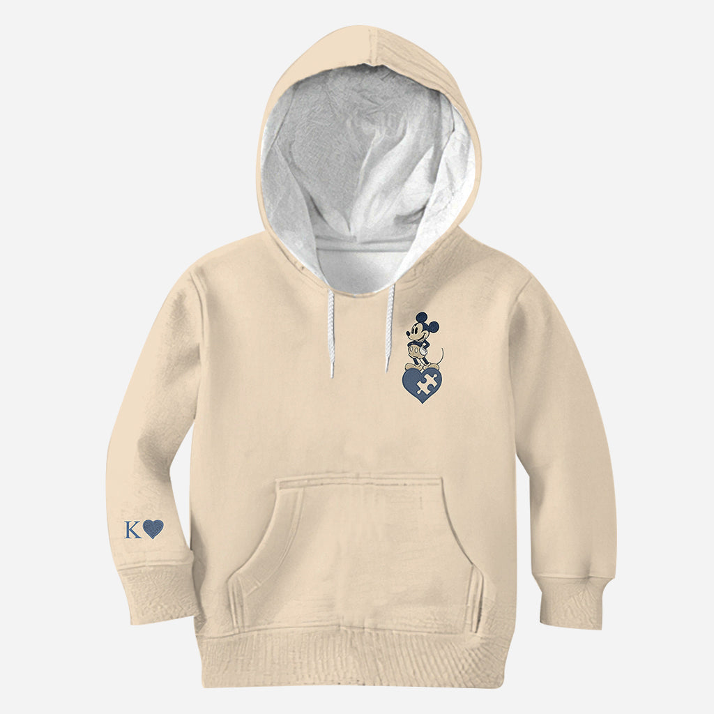 Mouse Ears Couple Matching Hoodie - Personalized Mouse All Over Shirt