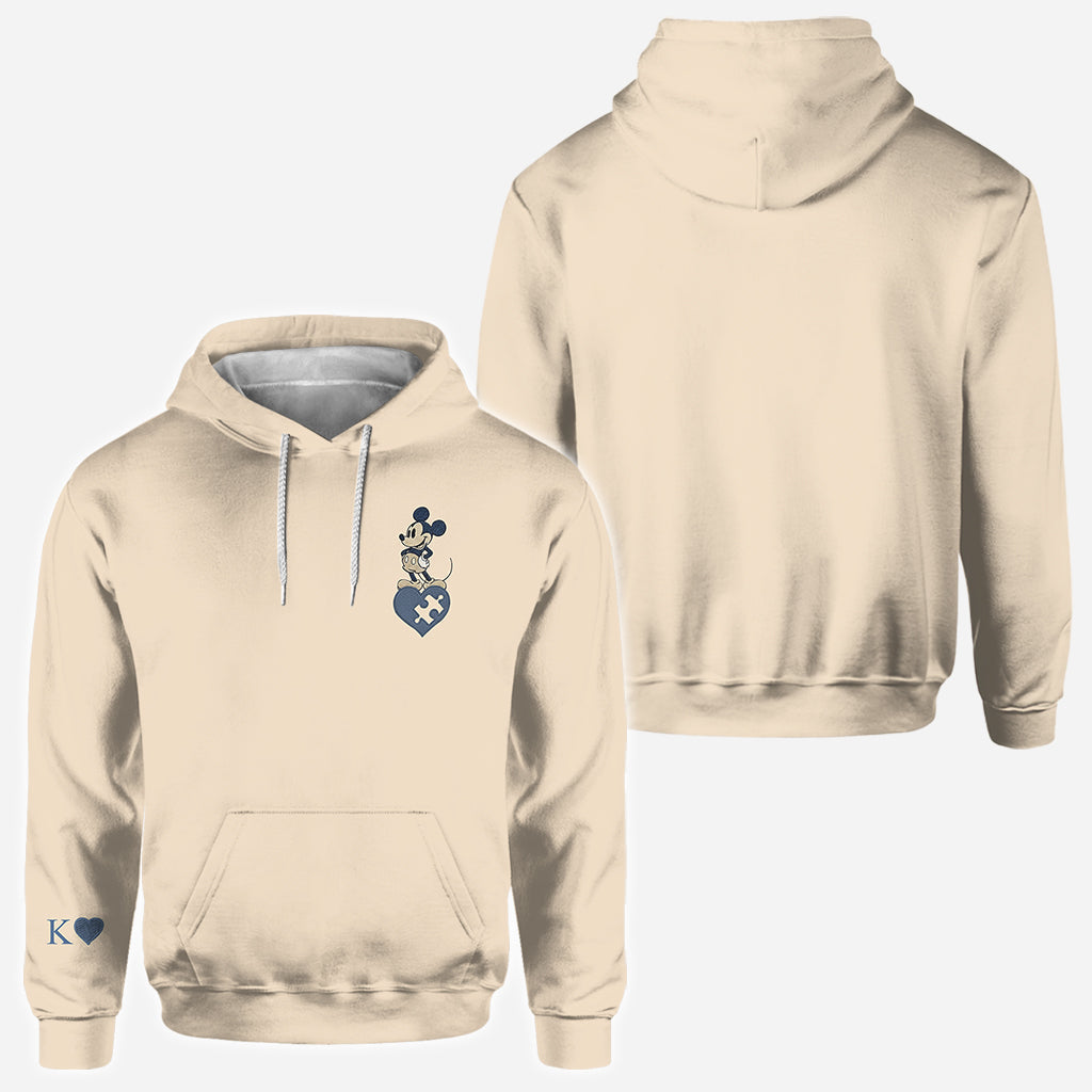 Mouse Ears Couple Matching Hoodie - Personalized Mouse All Over Shirt