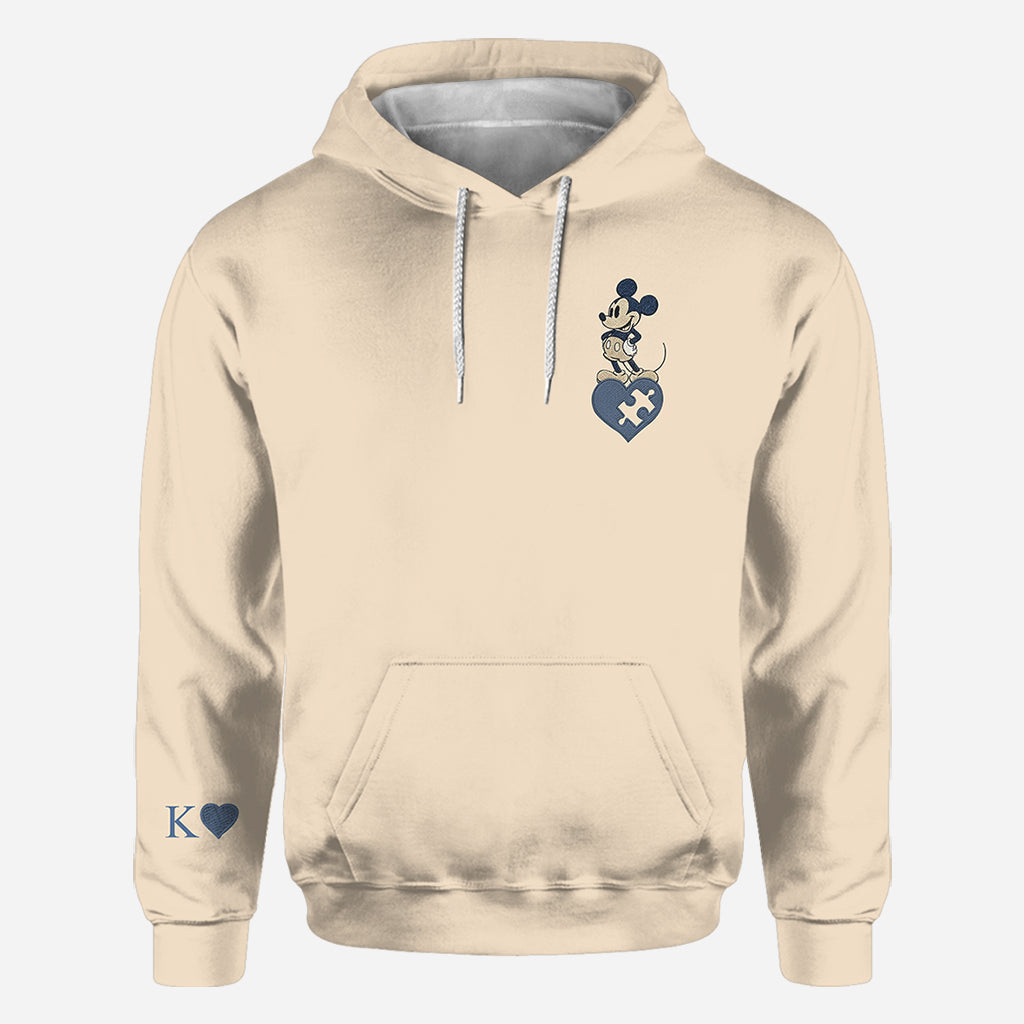 Mouse Ears Couple Matching Hoodie - Personalized Mouse All Over Shirt